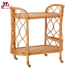 Rattan Bar Trolley