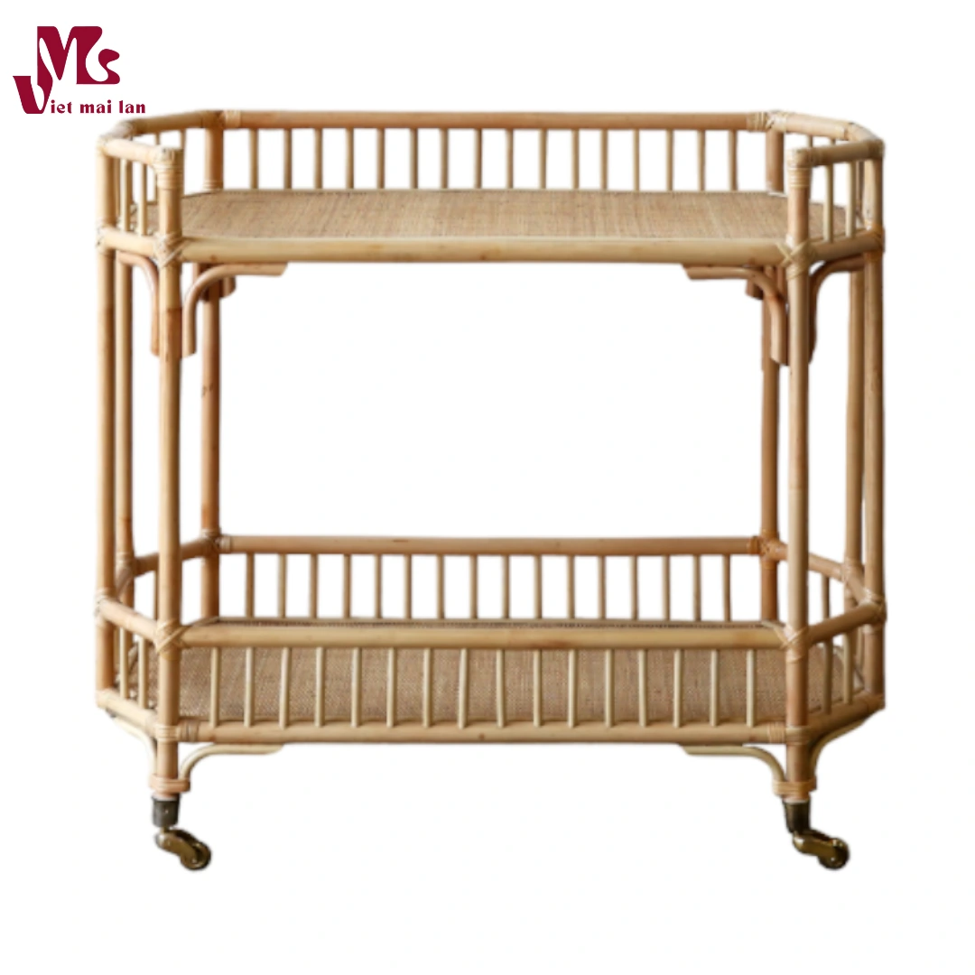 Boho Rattan Cart