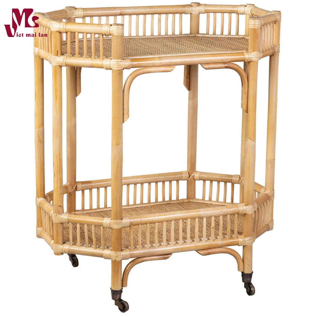 Boho Rattan Cart