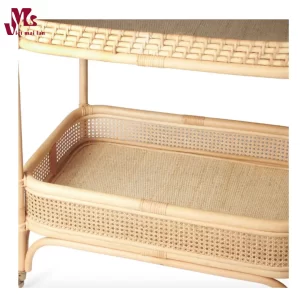 Boho Natural Rattan Cart