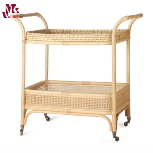 Boho Natural Rattan Cart