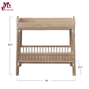 Natural rattan side table