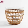 Rattan Wrapped Serving Bowl