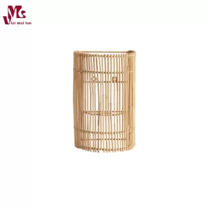 Rattan wall light