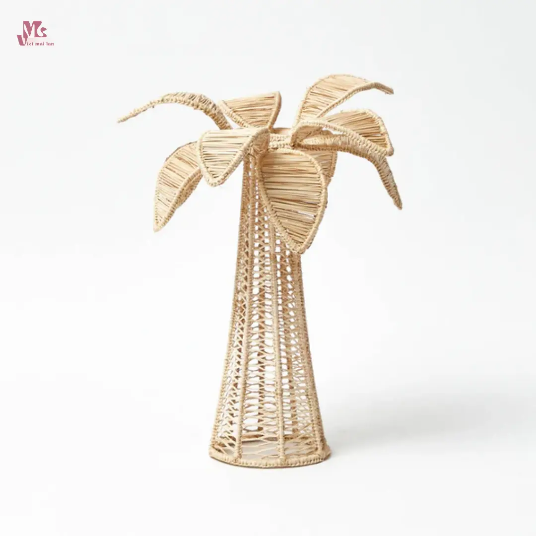 Wicker Palm Tree Decoration
