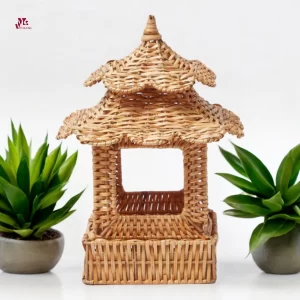 Wicker natural lanterns