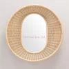 rattan mirror