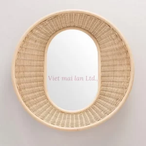 rattan mirror