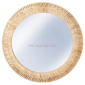 Rattan mirror