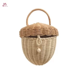 Wicker Acorn Basket
