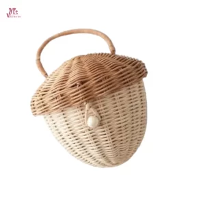 Wicker Acorn Basket