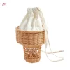 Natural Rattan Funny Ice Cream Bag