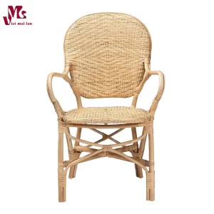 Modern brown rattan dining chair