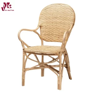Modern brown rattan dining chair