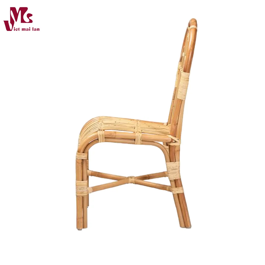 Modern Natural Finished Rattan Dining Chair