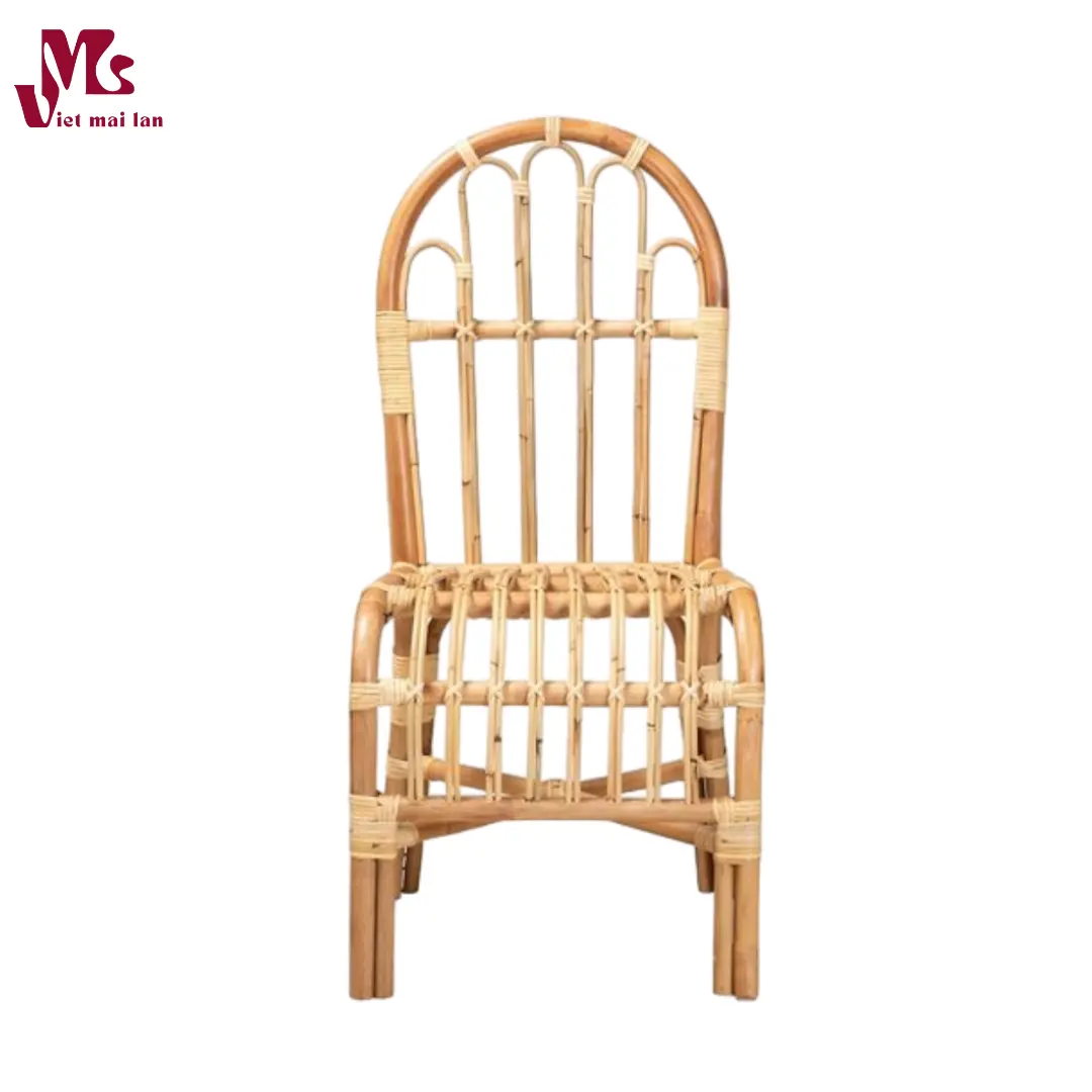 Modern Natural Finished Rattan Dining Chair