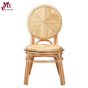 Dining Chair in Natural Brown Rattan
