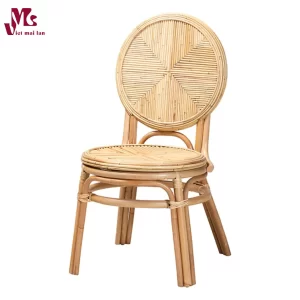 Dining Chair in Natural Brown Rattan