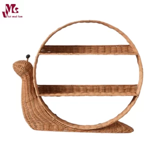 Natural Rattan Snail Shelf