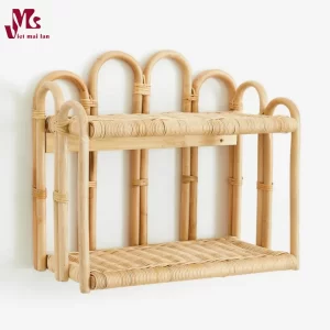 Woven Rattan Hanging Shelf