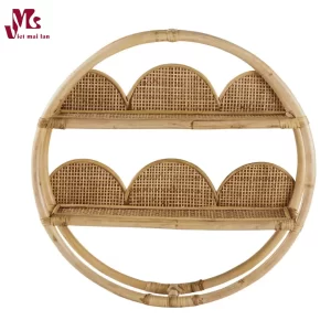 Round Rattan Shelf
