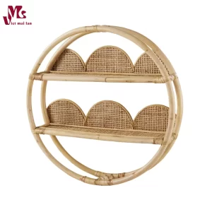 Round Rattan Shelf