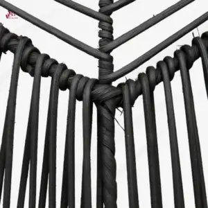 Basket Rattan Woven Black Hanging Lamp