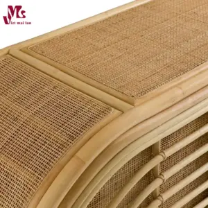 Natural Rattan Bedside Table