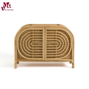 Natural Rattan Bedside Table