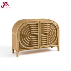 Natural Rattan Bedside Table