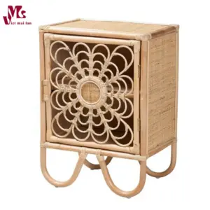 Modern Natural Rattan Nightstand