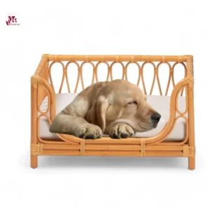 Handmade Rattan Dog Bed