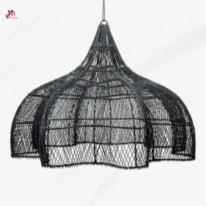 Wicker Rattan Light Fixture