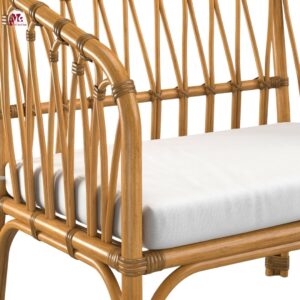 Natural Rattan children's bench
