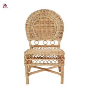 Childs Rounded Woven Wicker Play Chair