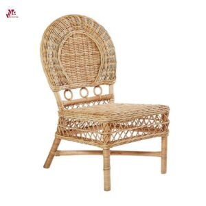 Childs Rounded Woven Wicker Play Chair