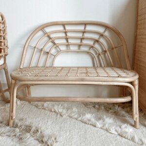 Rattan Rainbow Bench