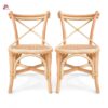 Vintage Organic Rattan Toddler Chair for Kid Room