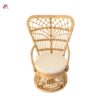 Vintage wicker rattan armchair
