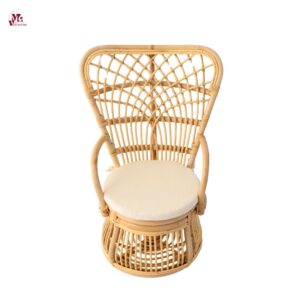 Vintage wicker rattan armchair