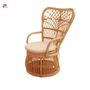 Vintage wicker rattan armchair