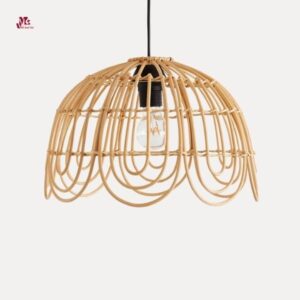floral rattan chandeliers
