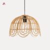 floral rattan chandeliers
