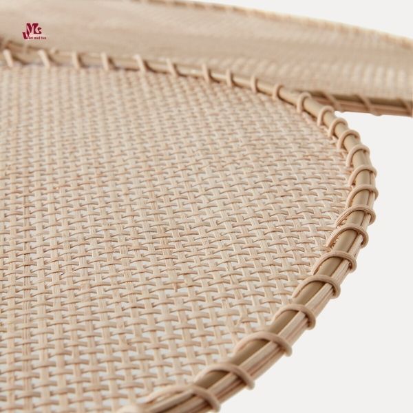 Natural rattan chandelier light
