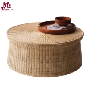 Natural Wicker Coffee Table