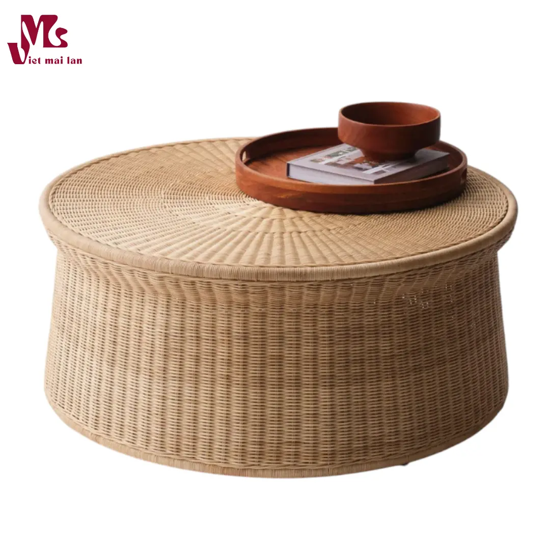 Natural Wicker Coffee Table