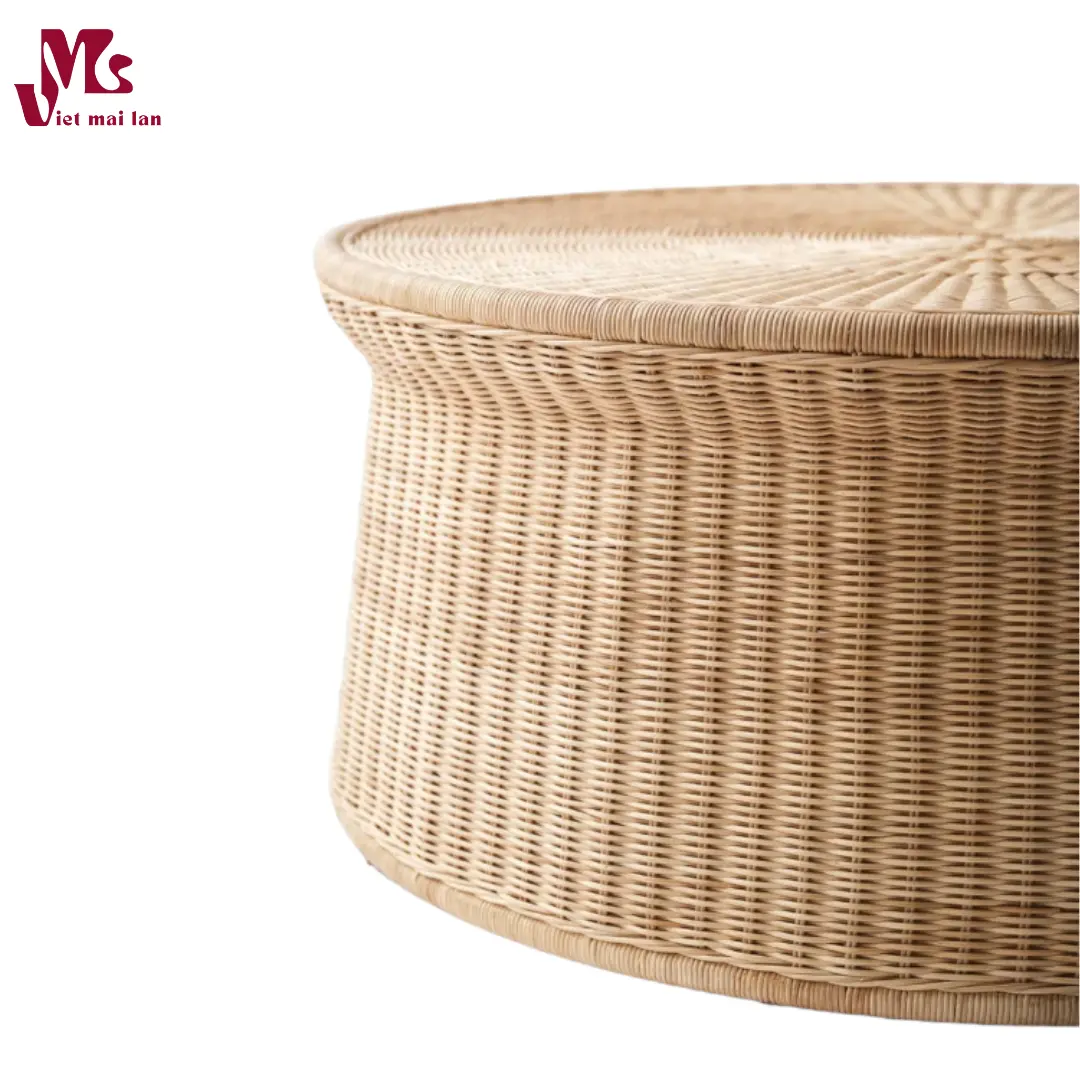 Natural Wicker Coffee Table