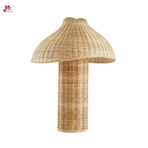 Table Lamp in Natural Rattan