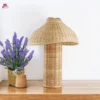Table Lamp in Natural Rattan