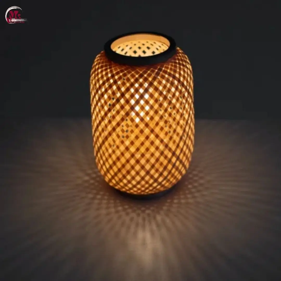 Small Bamboo Table Lamp